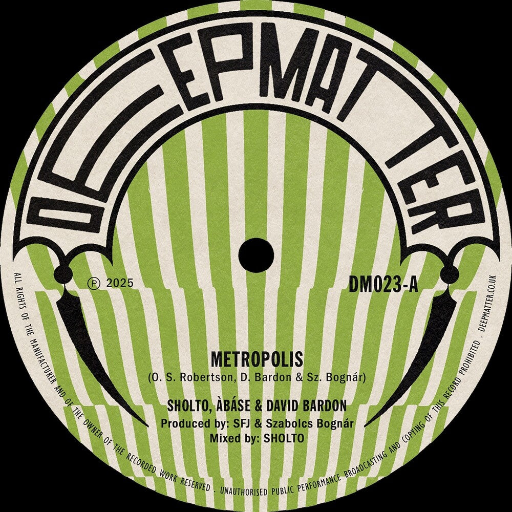 Abase Sholto  / Bardon,David - Metropolis / The Right Orchid [7" Vinyl]