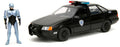 1:24 86 Ford Taurus Chrome W/ Robocop Figure - 1:24 86 Ford Taurus Chrome W/ Robocop Figure - Collectibles
