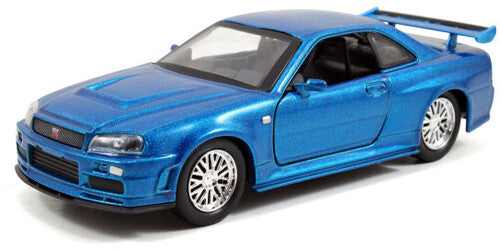 1:32 Ff - Brian's Nissan Skyline Gt-r (r34) Blue - 1:32 Ff - Brian's Nissan Skyline Gt-r (r34) Blue - Collectibles