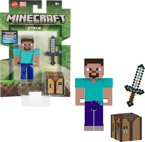 Minecraft - Minecraft 3 25in Steve Figure With Accessories - Collectibles