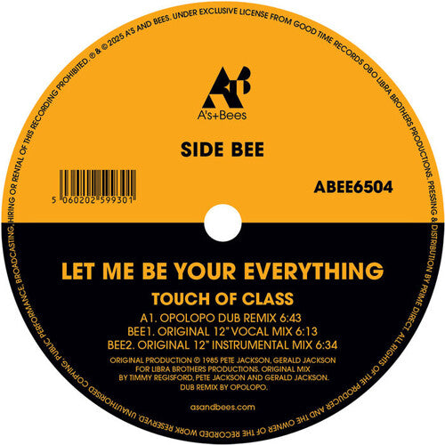 Touch Of Class - Let Me Be Your Everything - Vinyl Record