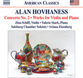 Hovhaness: Con No. 2: Works For Violin & Piano Music CD