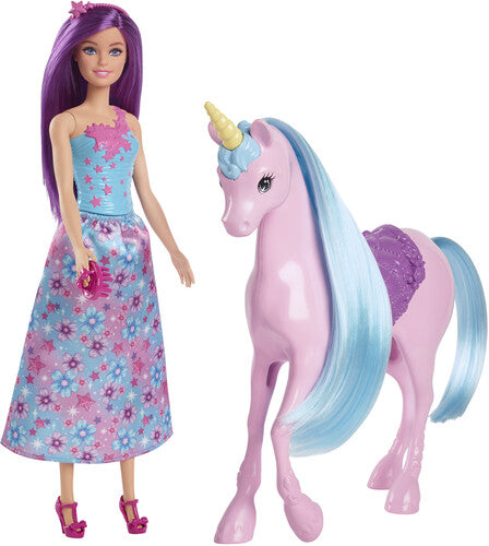 Barbie Fantasy Doll & Unicorn Toy Set - Barbie Fantasy Doll & Unicorn Toy Set - Collectibles