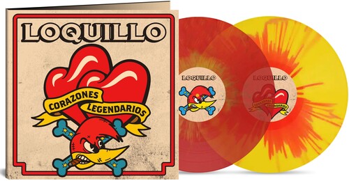 Loquillo - Corazones Legendarios - Red & Yellow Splatter - Vinyl Record