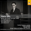 Sampson,carolyn - Hans Gal: Music For Voices Vol. 3 - Music CD