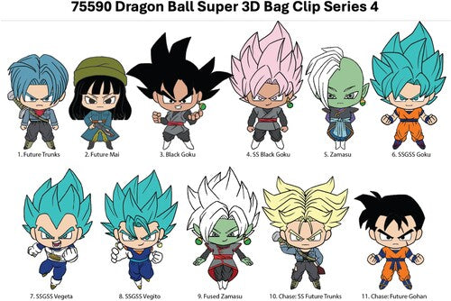Dragon Ball Super 3d Blind Bag Clip Series 4 - Dragon Ball Super 3d Blind Bag Clip Series 4 - Collectibles