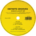 Definite Grooves - Disco Light - Vinyl Record