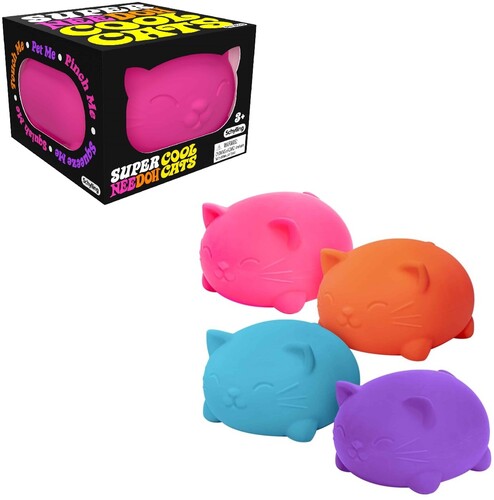 Needoh Super Needoh Cool Cats 1 Ea 4.5in Ccspnd - Needoh Super Needoh Cool Cats 1 Ea 4.5in Ccspnd - Collectibles