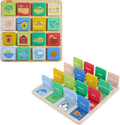 Fisher Price Wood - Wooden Lift & Reveal Flip Board - Collectibles