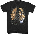 Bob Marley Profile With Lion Tshirt Lg Blk Bm1201l - Bob Marley Profile With Lion Tshirt Lg Blk Bm1201l - Apparel
