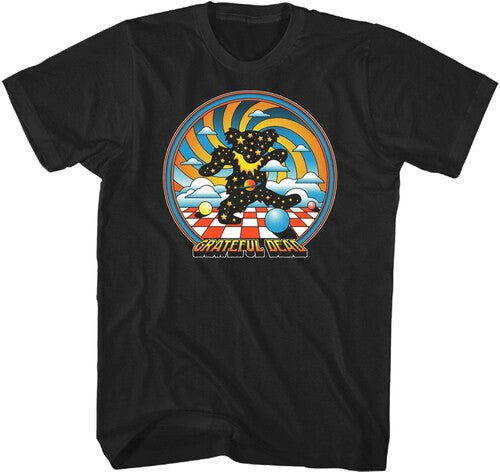 Grateful Dead Space Bear Tshirt Sm Blk 23gfd013a1 - Grateful Dead Space Bear Tshirt Sm Blk 23gfd013a1 - Apparel