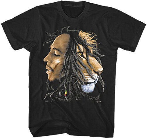 Bob Marley Profile With Lion Tshirt 3xl Bm12013x - Bob Marley Profile With Lion Tshirt 3xl Bm12013x - Apparel