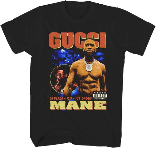 Gucci Mane Collage Artwork Tshirt 2xl 22gm037a5 - Gucci Mane Collage Artwork Tshirt 2xl 22gm037a5 - Apparel