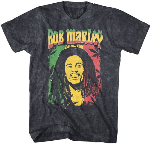 Bob Marley Ganja Print Tshirt Xl Blk Zrbm0635a4 - Bob Marley Ganja Print Tshirt Xl Blk Zrbm0635a4 - Apparel