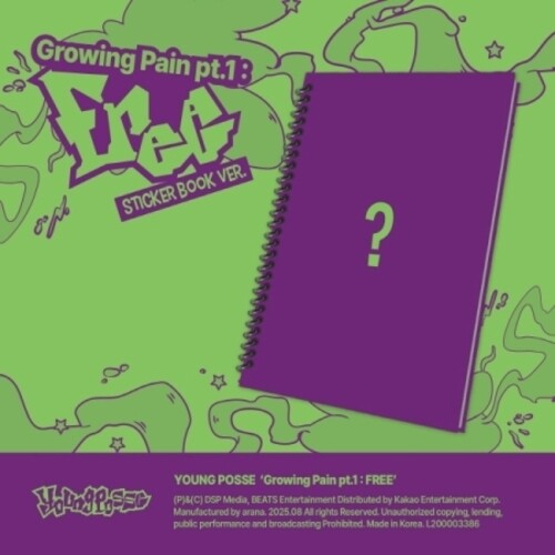 Young Posse - Growing Pain Pt.1: Free - Sticker Book Version - Music CD