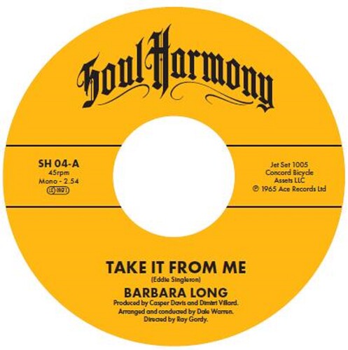 Long,barbara / Cautions - Take It From Me / Poor Loser - Vinyl Record