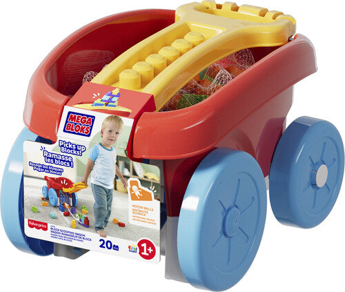 Mega Bloks - First Builders Block Scooping Pull Wagon - Collectibles