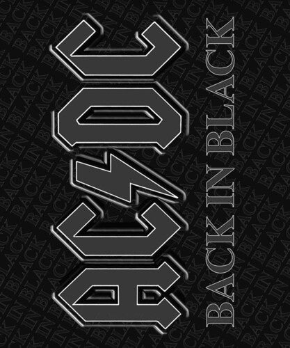 Rocksax Ac/dc Srp Fl Blnk Back In Black 60x80 - Rocksax Ac/dc Srp Fl Blnk Back In Black 60x80 - Special Products