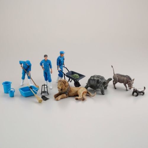 Artpla Zookeeper And Lion Set (6pcs Box) - Artpla Zookeeper And Lion Set (6pcs Box) - Collectibles