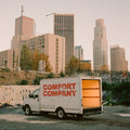 Comfort Company [Indie Exclusive Half Baby Pink / Half Red w/ white splatter LP] Vinyl Record