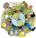Snoopy Around The World Wooden Magnet - Snoopy Around The World Wooden Magnet - Collectibles