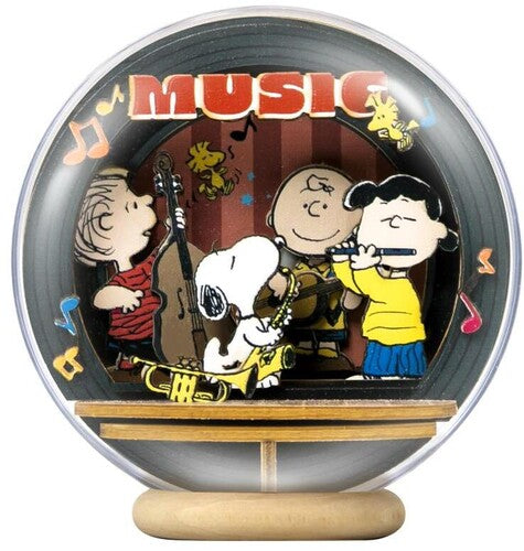 Snoopy Night Of Music Wooden Crystal Ball - Snoopy Night Of Music Wooden Crystal Ball - Collectibles