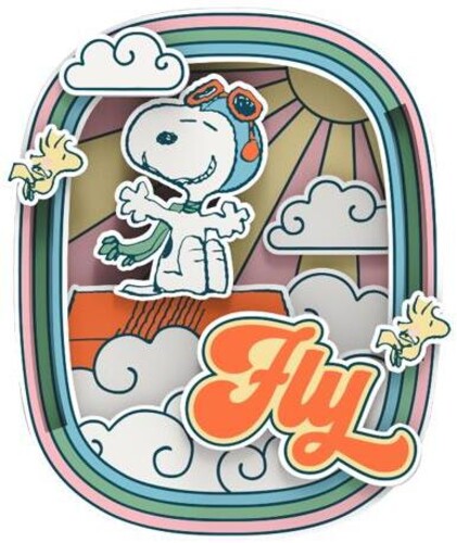 Snoopy Pilot Dreams Wooden Magnet - Snoopy Pilot Dreams Wooden Magnet - Collectibles
