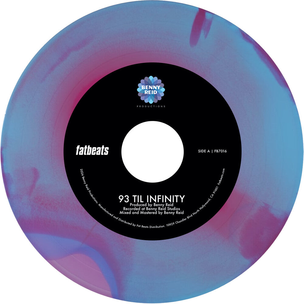 93 'Til Infinity b/w Day One -  [hot pink, baby blue, and violet tri-color swirl vinyl] Vinyl Record