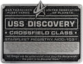 Star-trek Discovery Ships Discovery Plaque - Star-trek Discovery Ships Discovery Plaque - Collectibles