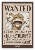 One Piece - Standard Magnet - Wanted Luffy X4 - One Piece - Standard Magnet - Wanted Luffy X4 - Collectibles
