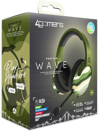 4gamers Uni Panther Gaming Headset Forest - 4gamers Uni Panther Gaming Headset Forest - Game Accessories