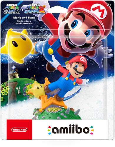 Nintendo Amiibo Mario and Luma Super Mario Galaxy + Super Mario Galaxy 2 Series Collectible