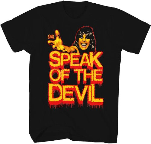 Ozzy Osborne Speak Of The Devil Tshirt Large Black - Ozzy Osborne Speak Of The Devil Tshirt Large Black - Apparel