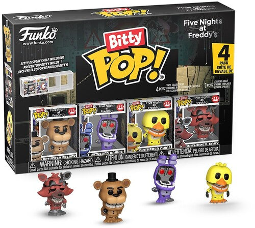 Bitty Pop Five Nights At Freddys - Bitty Pop Five Nights At Freddys S2 Withered 4pack - Collectibles