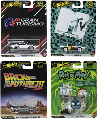 Hot Wheels Premium - Hw Premium 1 64 Pop Culture 10 Piece P Asrt - Collectibles