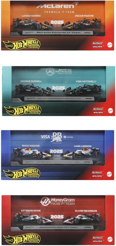 Hot Wheels Premium - Hw Premium 1 64 Formula 1 Race 2pk 4 Piece A Asrt - Collectibles