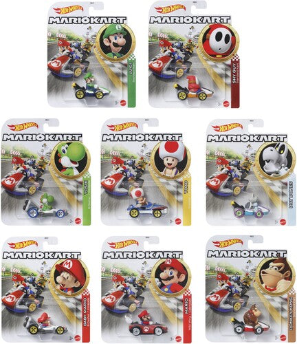 Hot Wheels Mario Kart - Hot Wheels 1 64 Mario Kart 8 Piece B Asrt - Collectibles