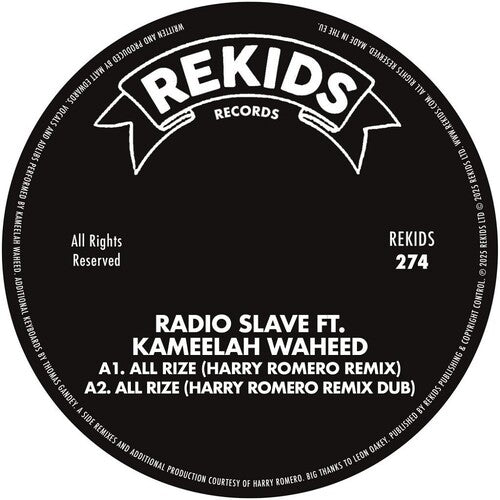 Radio Slave - All Rize (harry Romero Remix) - Vinyl Record