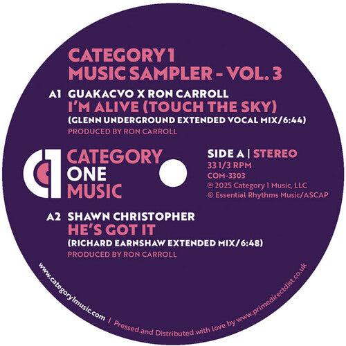 Category 1 Music Sampler Vol. 3 / Various - Category 1 Music Sampler Vol. 3 / Various - Vinyl Record