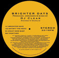 Dj Clear - Brighter Days - Vinyl Record