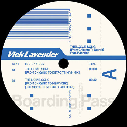 Lavender,vick - L.o.v.e. Song (from Chicago To Detroit) - Vinyl Record