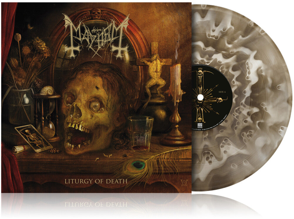 Mayhem - Liturgy Of Death [Indie Exclusive Black Ice Ghost Colored Vinyl & LP-Booklet]