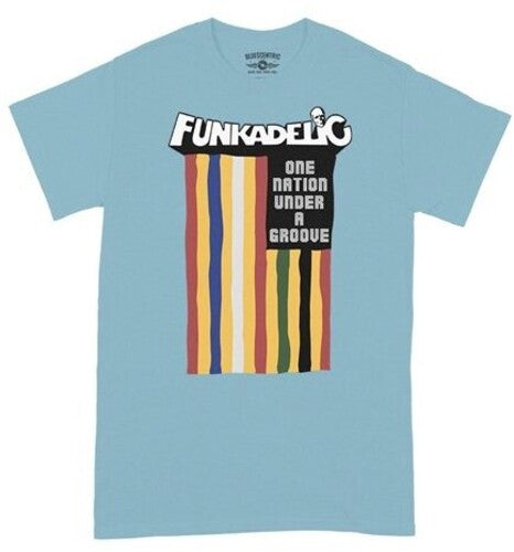 Funkadelic One Nation Flag Shirt Light Blue Medium - Funkadelic One Nation Flag Shirt Light Blue Medium - Apparel