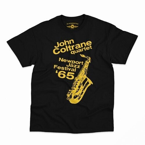 John Coltrane Newport Jazzt-shirt Black Large - John Coltrane Newport Jazzt-shirt Black Large - Apparel