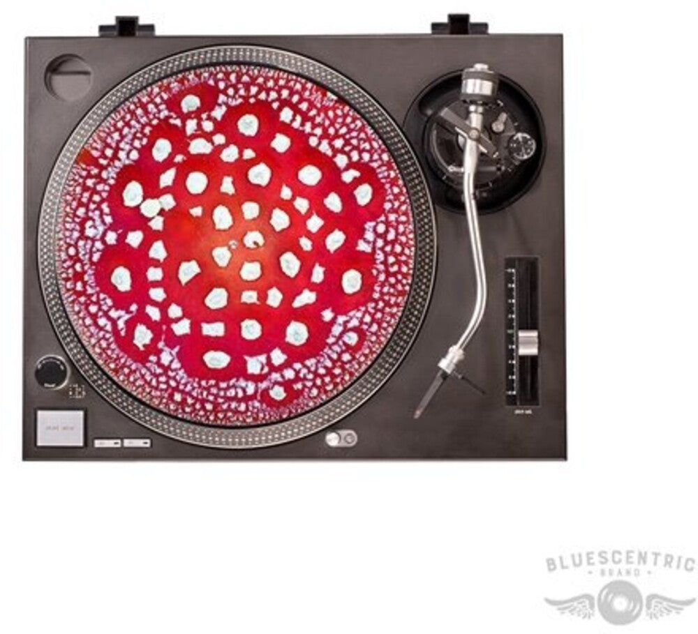 Red Mushroom Cap Graphic Turntable Slip Mat - Red Mushroom Cap Graphic Turntable Slip Mat [Vinyl Accessories]