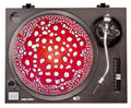 Red Mushroom Cap Graphic Turntable Slip Mat - Red Mushroom Cap Graphic Turntable Slip Mat - Vinyl Accessories