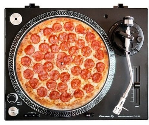 Pepperoni Pizza Graphic Turntable Slip Mat - Pepperoni Pizza Graphic Turntable Slip Mat - Vinyl Accessories