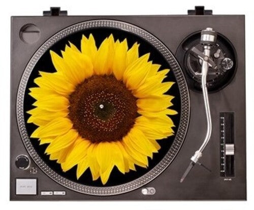 Sunflower Graphic Turntable Slip Mat - Sunflower Graphic Turntable Slip Mat - Vinyl Accessories