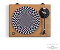 Optical Illusion 3D Bolts Turntable Slip Mat - Optical Illusion 3d Bolts Turntable Slip Mat [Vinyl Accessories]