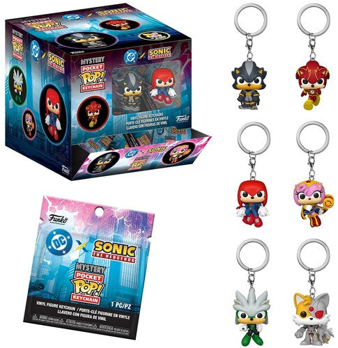 Pop Keychain Justice League Of America & Sonic - Pop Keychain Justice League Of America & Sonic - Collectibles
